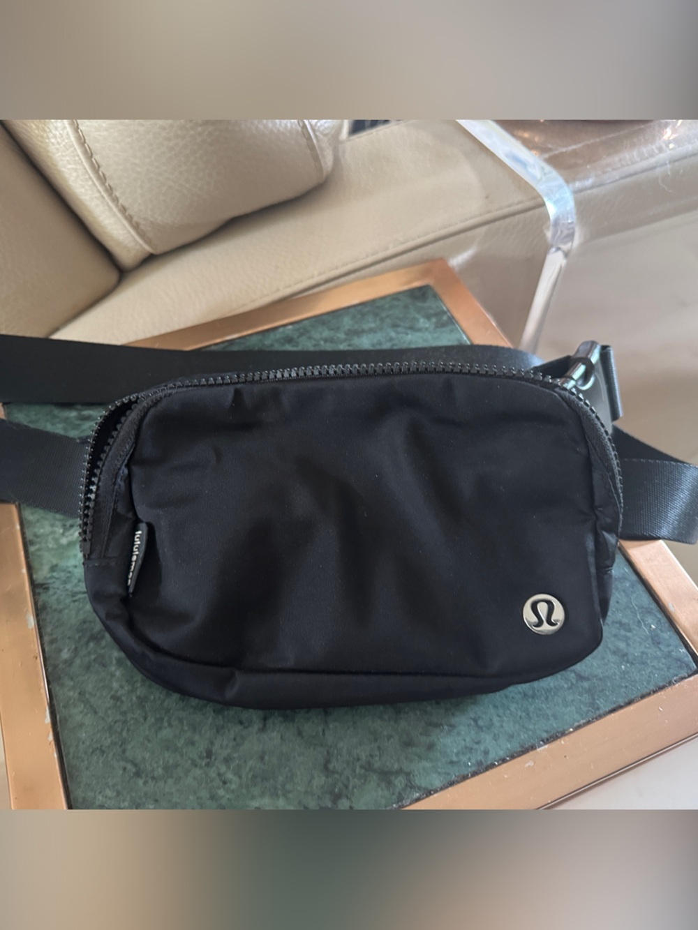 lululemon athletica Black Compact Sling Belt Bag